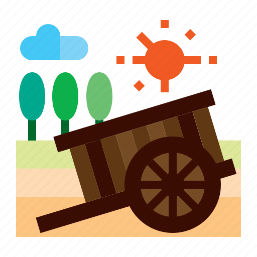 Agriculture, buckboard, farm, cart icon - Download on Iconfinder