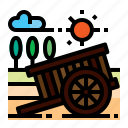 agriculture, farm, buckboard, cart