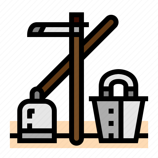 Hoe, bucket, agriculture, farm icon - Download on Iconfinder