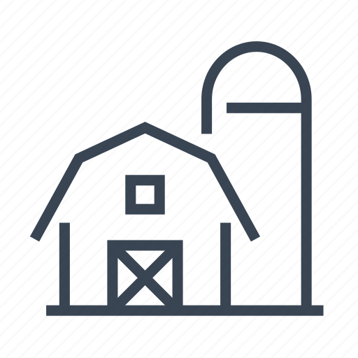 Farm, farmhouse, barn, silo icon - Download on Iconfinder