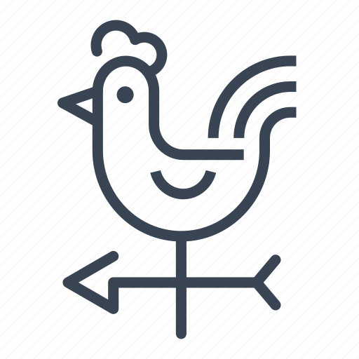 Wind, vane, weathercock, rooster, weather icon - Download on Iconfinder