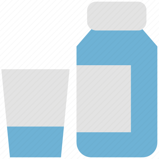 Bottle, cup, dairy product, food, milk, milk bottle icon - Download on Iconfinder