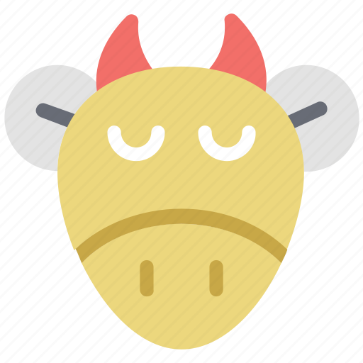 Animal, bull face, cartoon, cow face, ox head icon - Download on Iconfinder