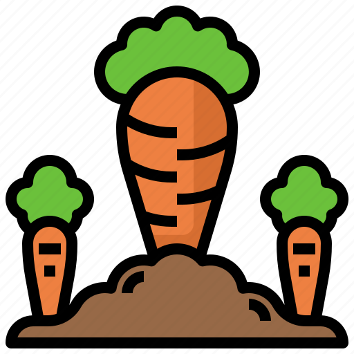 Carrot, farming, food, gardening, organic, restaurant, vegan icon - Download on Iconfinder