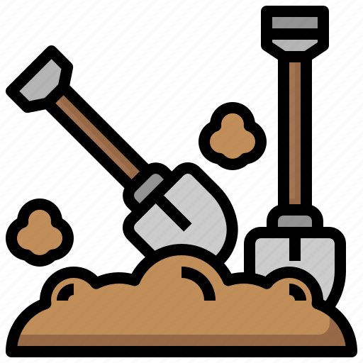 Construction, earth, gardening, ground, shovels, soil, tools icon - Download on Iconfinder