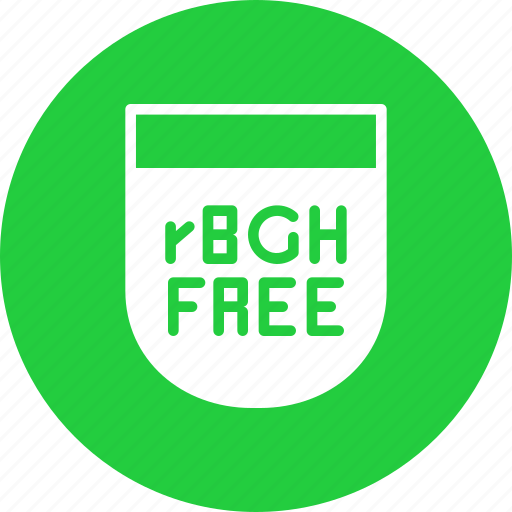 Bovine, food, free, gmo, hormone, organic, rgbh icon - Download on Iconfinder