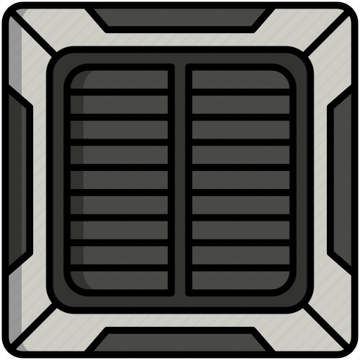 Ac, ceiling, cassette, air conditioning icon - Download on Iconfinder