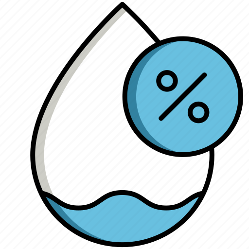 Humidity, percent, water, vapour icon - Download on Iconfinder