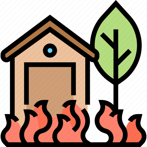 Fire, burning, house, destroy, flame icon - Download on Iconfinder