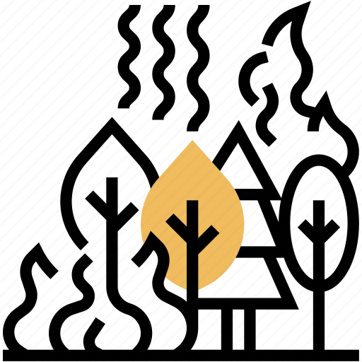 Forest, wildfire, destroy, burning, environment icon - Download on Iconfinder