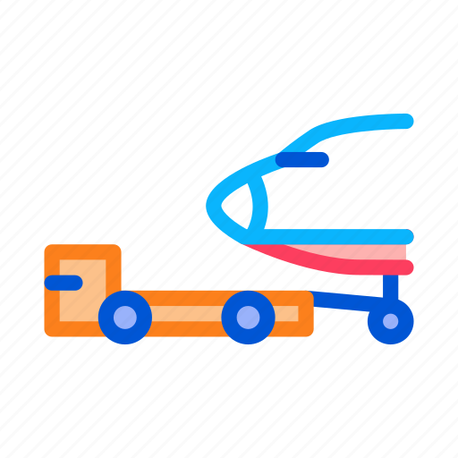 Car, cargo, plane, tow, trailer, transport, truck icon - Download on Iconfinder