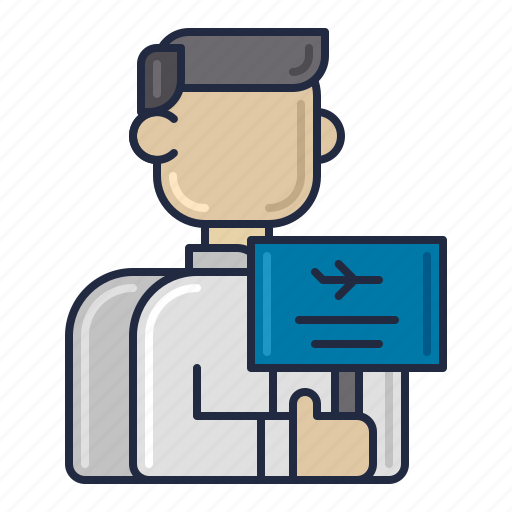 Airline, airport, representative icon - Download on Iconfinder