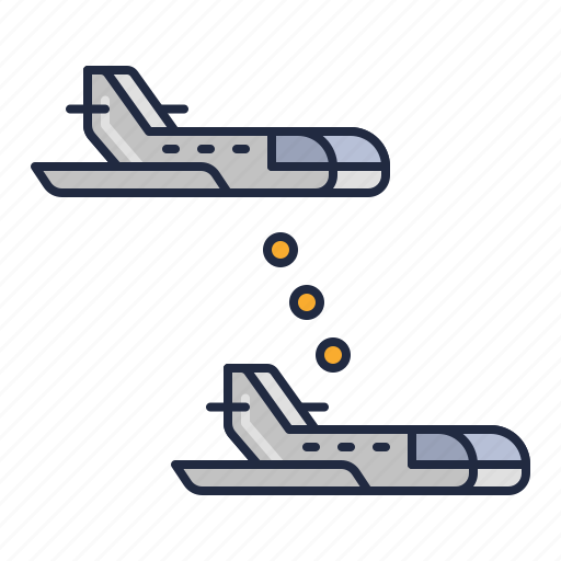 Airline, connecting, flight icon - Download on Iconfinder
