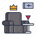 airline, chair, first, lounge