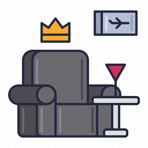 Airline, chair, first, lounge icon - Download on Iconfinder