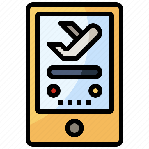 Boarding, check, in, online, pass, ticket, transportation icon - Download on Iconfinder