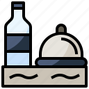 food, meal, menu, order, restaurant, service, tray