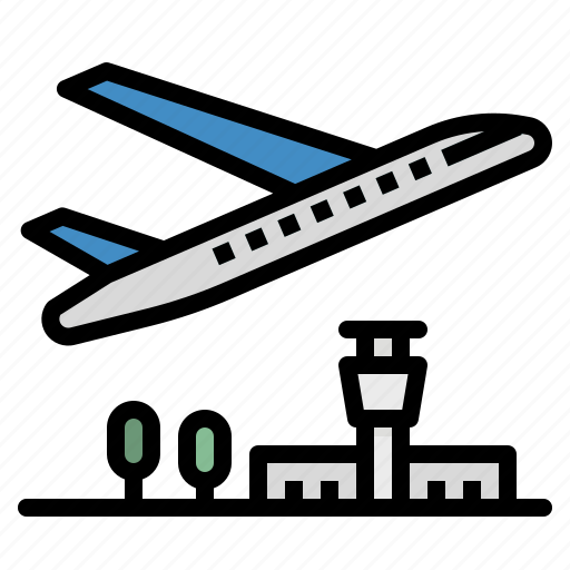 Airplane, airport, flight, plane, travel icon - Download on Iconfinder