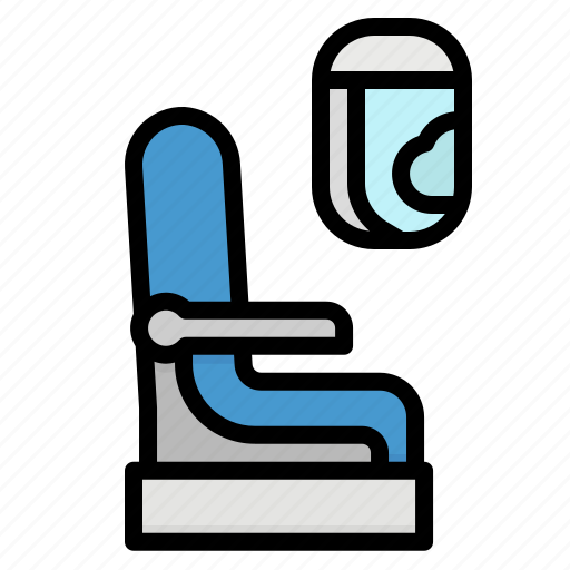 Airline, airplane, cabin, seat, window icon - Download on Iconfinder