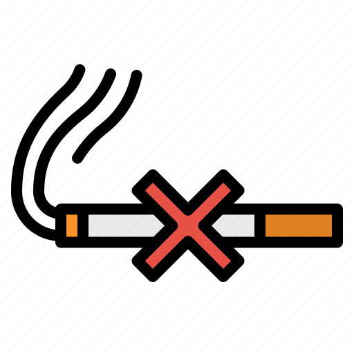 Cigarette, no, signaling, smoking, warming icon - Download on Iconfinder