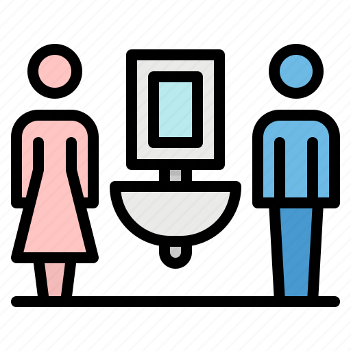 Man, restroom, sink, toilet, woman icon - Download on Iconfinder