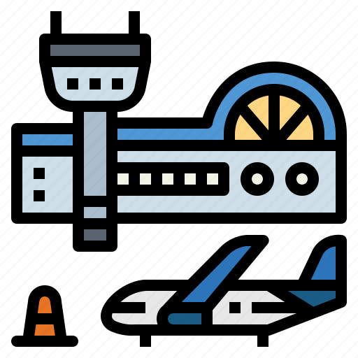 Airplane, airport, aviation, terminal, transportation icon - Download on Iconfinder