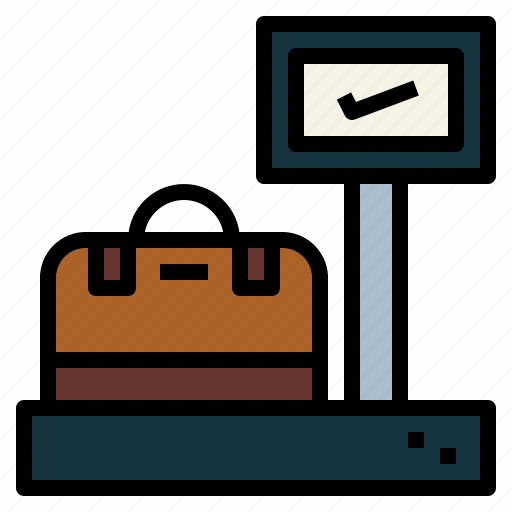 Airport, bag, baggage, weight icon - Download on Iconfinder