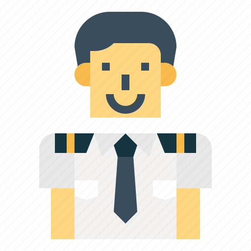 Airplane, aviator, captain, flight, pilot icon - Download on Iconfinder