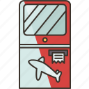 kiosk, machine, ticket, service, purchase
