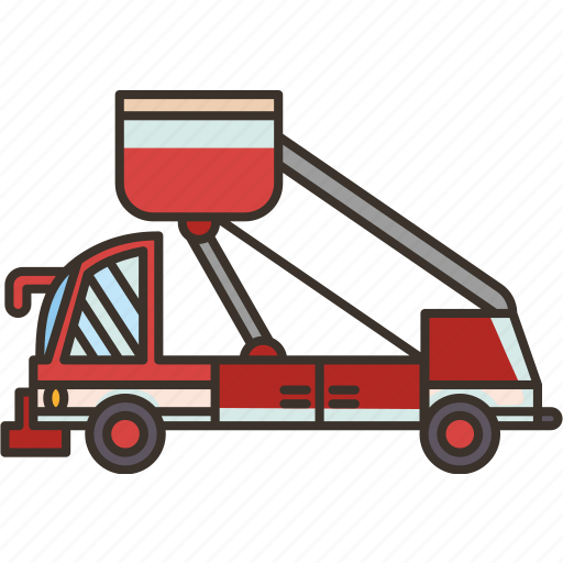 Ladder, truck, service, outdoor, airfield icon - Download on Iconfinder