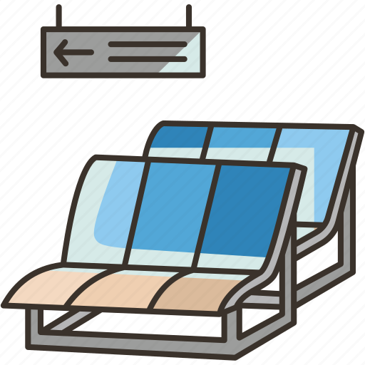 Lounge, terminal, seat, lobby, waiting icon - Download on Iconfinder