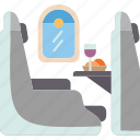 business, class, seat, cabin, journey