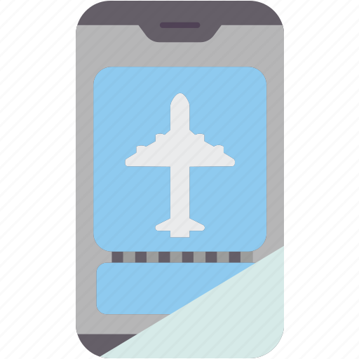 Ticket, electronic, mobile, flight, passenger icon - Download on Iconfinder
