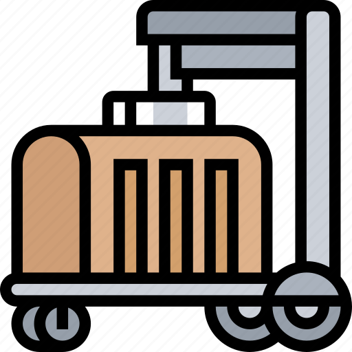 Trolley, cart, luggage, carry, journey icon - Download on Iconfinder