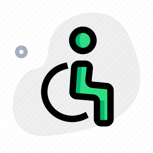 Wheelchair, handicap, disable, disability, airport icon - Download on Iconfinder