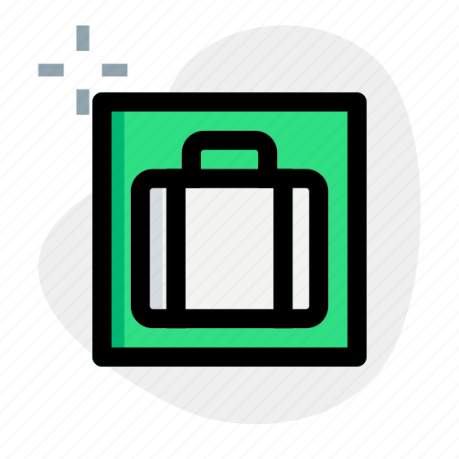 Briefcase, scan, airport, travel, transport icon - Download on Iconfinder