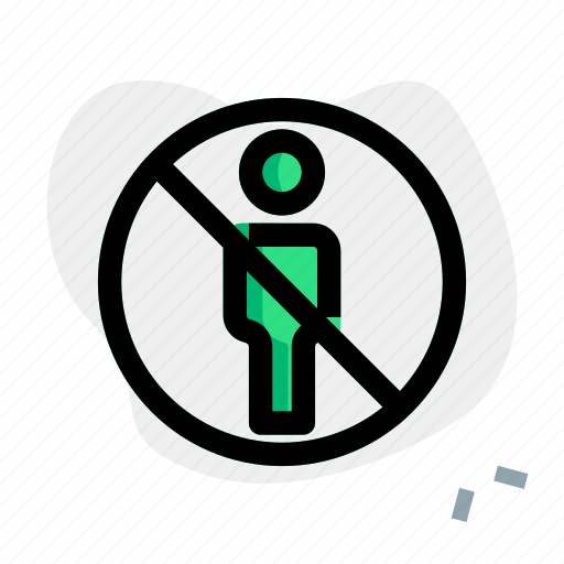 Travel, ban, non authorised, personnel, entry, label icon - Download on Iconfinder