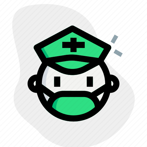 Flight, attendant, mask, coronavirus, pandemic icon - Download on Iconfinder