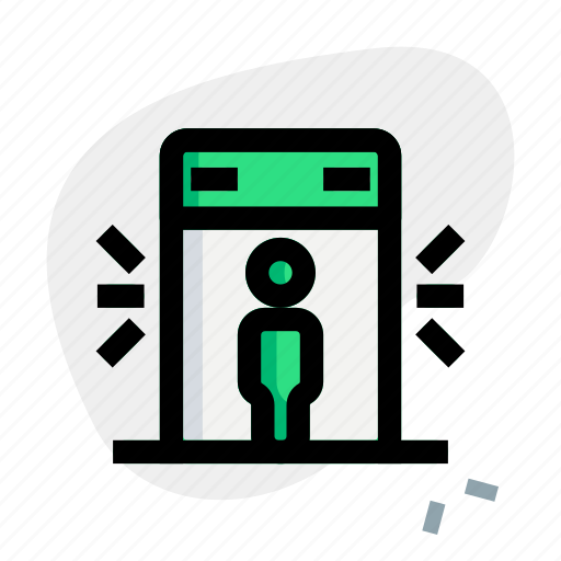 Door, entrance, metal, detector, airport icon - Download on Iconfinder