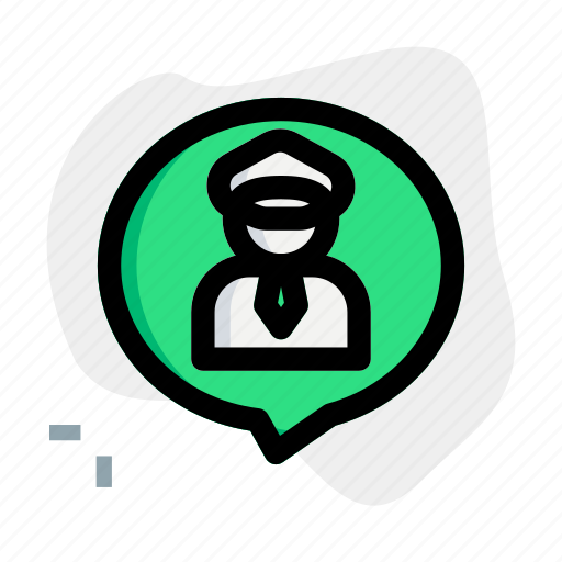 Airport, staff, message, chat, speech bubble icon - Download on Iconfinder