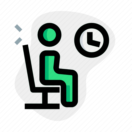 Waiting, room, flight, layover, chair icon - Download on Iconfinder