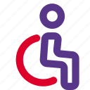 wheelchair, handicap, section, airport
