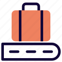 luggage, security, suitcase, conveyor, airport, claim