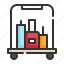 airport, baggage, suitcase, delivery, luggage, services icon 