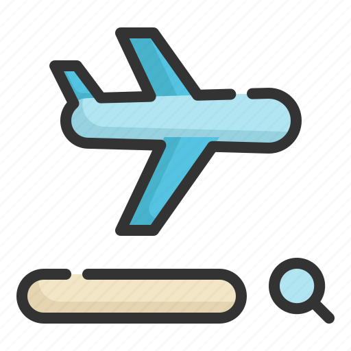 Plane, flight, search, ticket, find, airplane icon icon - Download on Iconfinder