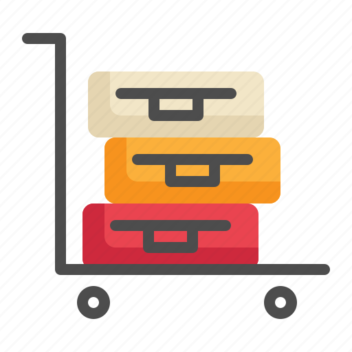 Lauggage, baggage, suitcase, delivery, airport, transport icon icon - Download on Iconfinder