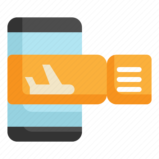 Plane, ticket, online, flight, transport icon icon - Download on Iconfinder