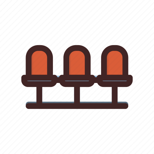 Airport, chair, furniture, room, seat, waiting icon - Download on Iconfinder