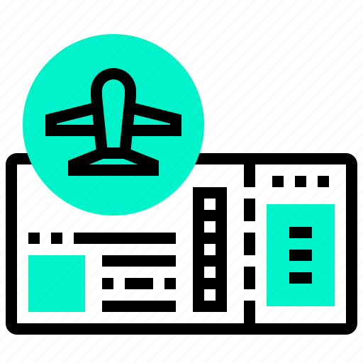 Airline, airport, boarding, pass, ticket, transportation icon - Download on Iconfinder