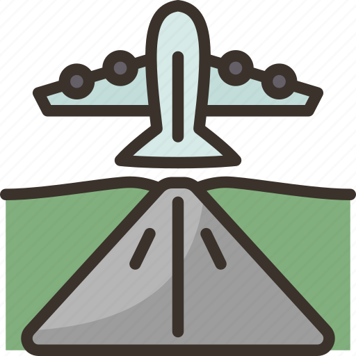 Runway, airport, plane, flight, transportation icon - Download on Iconfinder